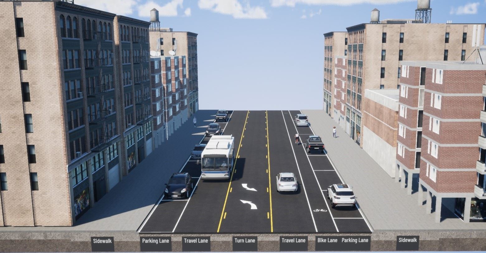 Adams St Cross Section